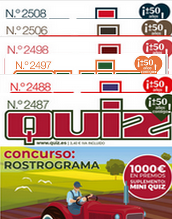 Lote de Revistas Quiz 1– Crucigramas, Sudokus y Sopas de Letras