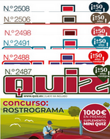 Lote de Revistas Quiz 2 – Crucigramas, Sudokus y Sopas de Letras